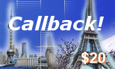 Callback Card Prepaid Phone Card