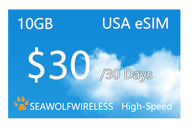 eSIM USA 30 Days 10GB Calling Card