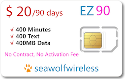 EZ SIM $20/90days